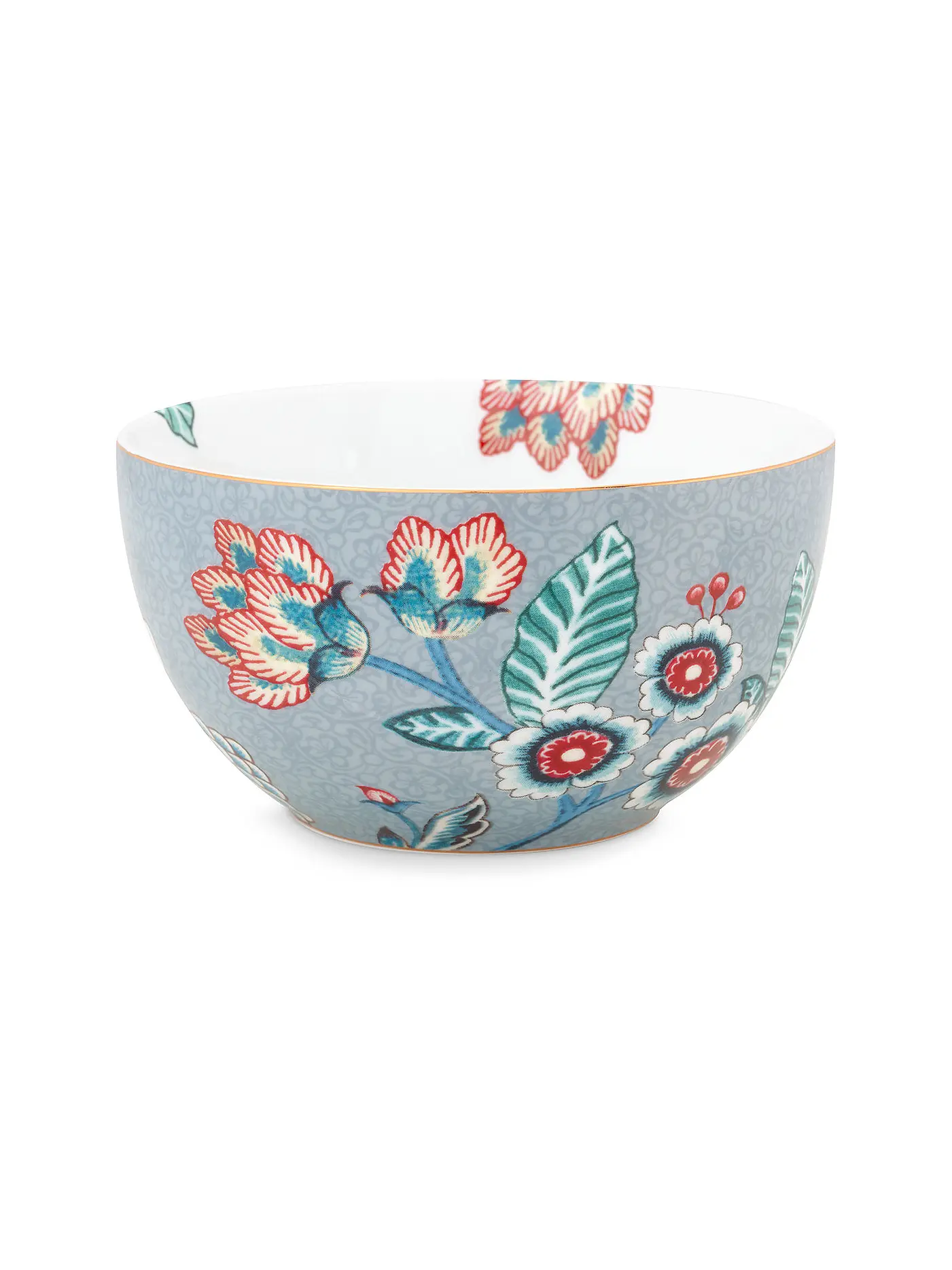 PIP STUDIO | Schale 12cm Flower Festival  Dark Pink | hellblau